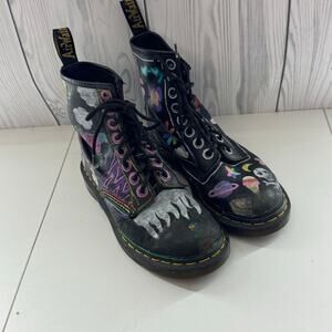 Reworked Decorated Doc Martens Airwalk EU 38 Women’s 7 Combat Boots